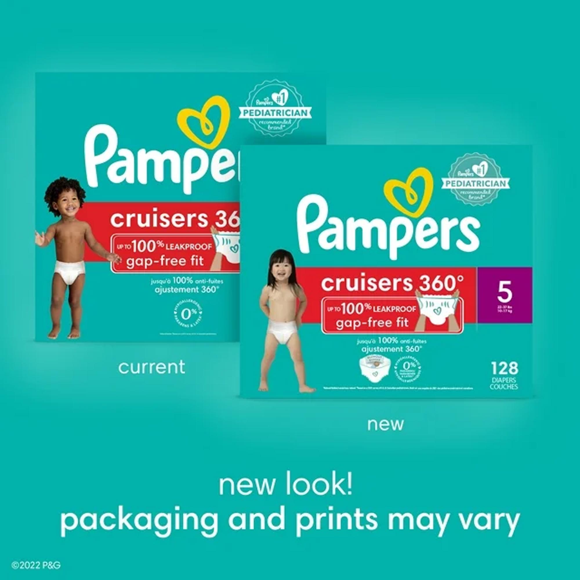 Pampers Cruisers 360 Diapers Size 3, 132 Count – Image 4